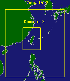 Image of WRF domains (regions)